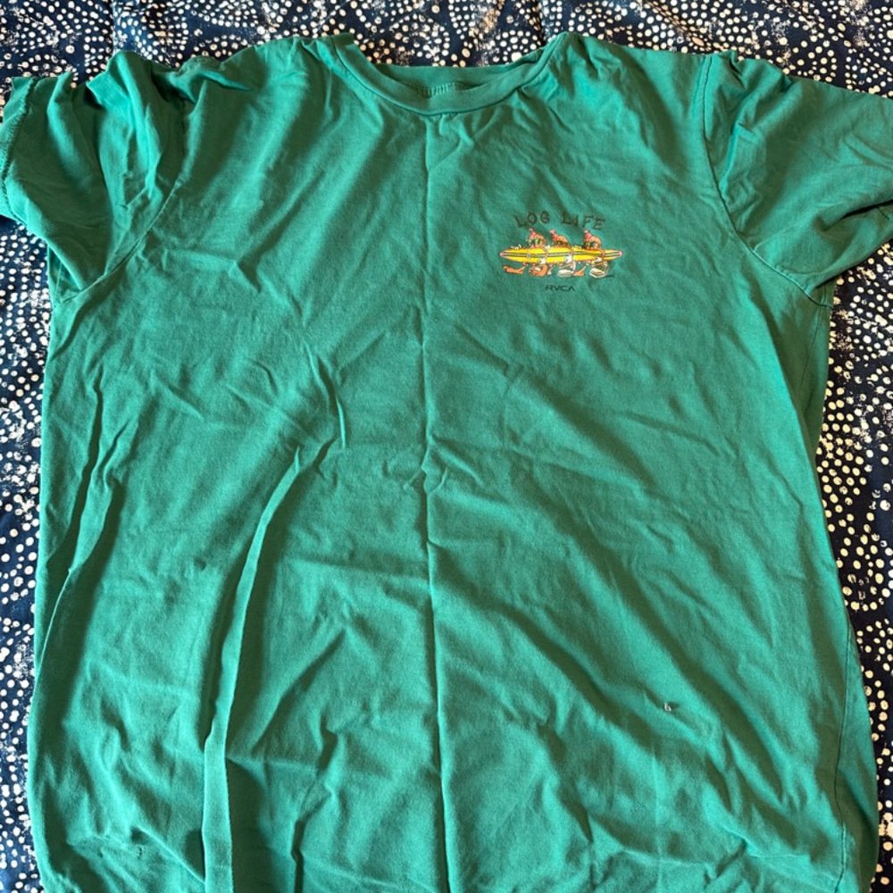 RVCA LogLife Green T-shirt